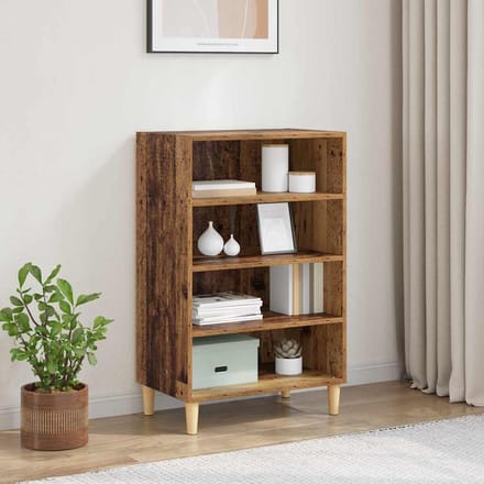 vidaXL - Dressoir - Oudhout - 57 - x - 35 - x - 89,5 - cm - Bewerkt - hout