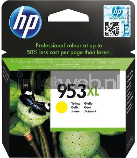 Inktcartridge hp f6u18ae 953xl geel