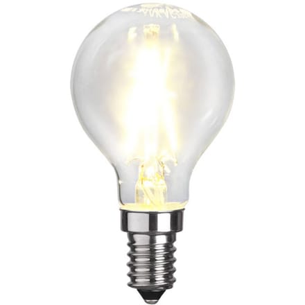 Kogellamp - E14 - 2W - Extra Warm Wit - 2700K - Filament - Helder