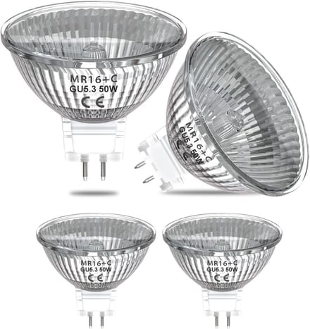 GU5.3 Spots halogeen 35W - 12V - MR16 - Dimbaar warm wit licht - 3 Spotjes