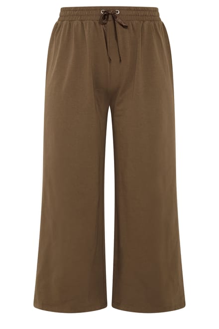 Limited Collection Bruine Joggingbroek Met Oogjes En Veter Size 48