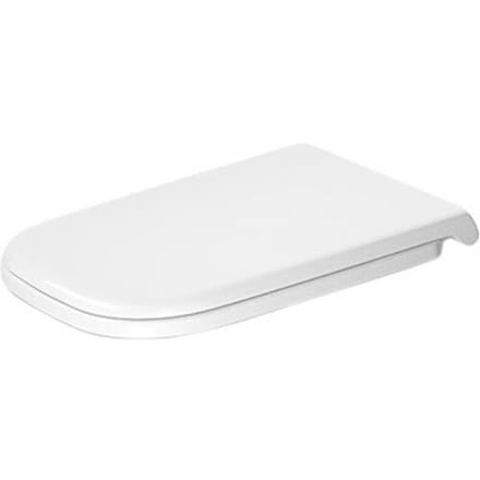 Duravit D-code Vital WC-zitting 49x36.1x4.3cm met softclose met quickrelease Kunststof wit Glanzend