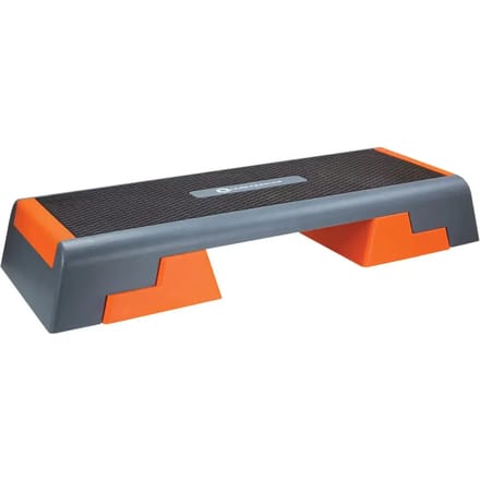 HMS AS007 Serie - Aerobic Step - Verstelbare Hoogte - Antislip Oppervlak - Zwart/Oranje