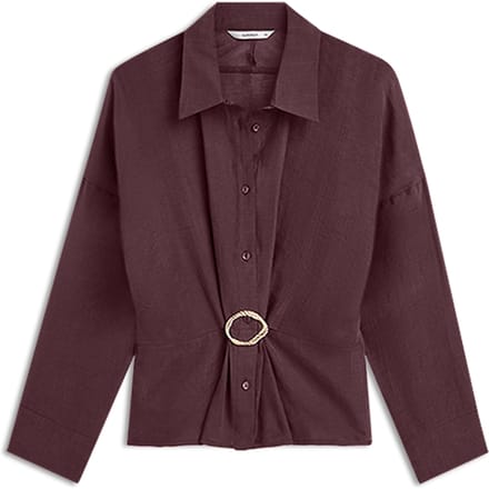 Summum Blouse Lyocell Blend Blouses Bordeaux 2s3524-12492