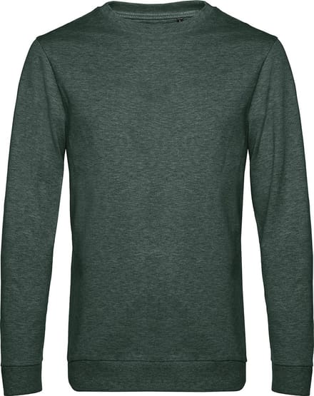 Sweater 'French Terry' B&C Collectie maat M Heather Dark Green