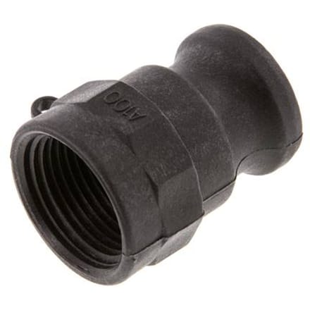 Camlock DN 25 (1'') Koppeling PolypropyleenRp 1'' met binnendraad Type A MIL-C-27487 [2 Stuks]