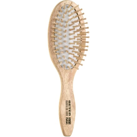 Pneumatische Borstel Met Houten Spikes, Eikenhouten Handvat