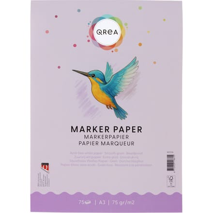 Markerblok Qrea A3 75gram 75vel