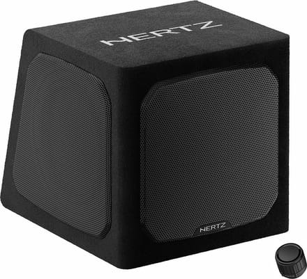 Hertz DBA 201 8 Inch 440 Watt Actieve Subwoofer met 2 Passieve Membranen
