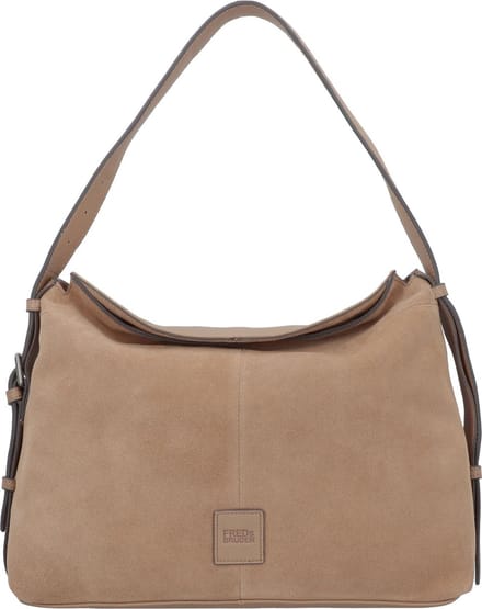 FREDsBRUDER Leren Schoudertas Sually Long Shoulderbag Coffee & Cream Lichtbruin