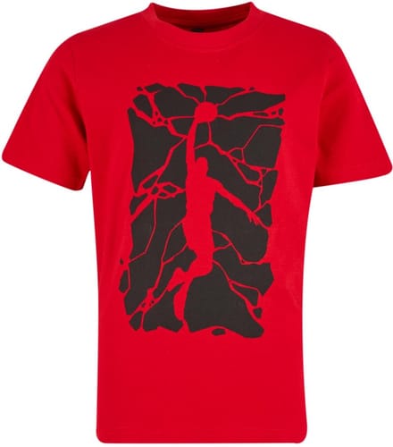 Mister Tee - Kids Basketball Splitters Kinder Tshirt - Kids 122/128 - Rood