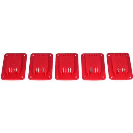 5 Stuks Gereedschaphouder Bevestiging Batterij Bevestigingsbeugel Opbergrek voor Milwaukee Elektrisch Gereedschap Rood rood
