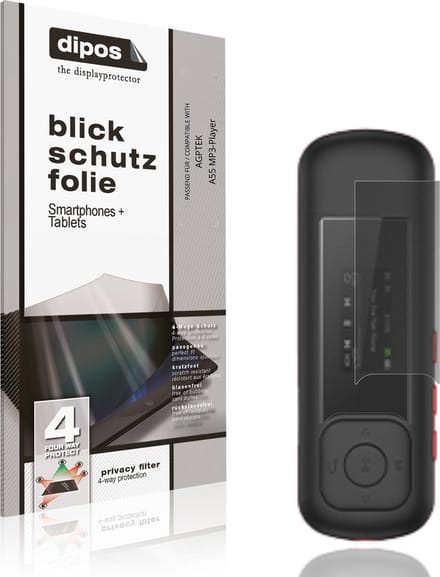 dipos – Matte Privacy Screenprotector geschikt voor AGPTEK A55 MP3-Player | Anti-Spy Beschermfolie