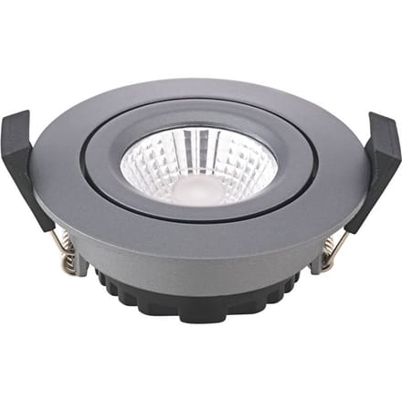 Sigor LED plafondinbouwspot Diled, Ø 8,5cm 6W Dime LED antraciet