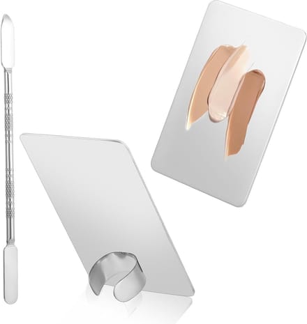 Makeup Palette met Rvs Spatel - Mengpalet voor Foundation, Oogschaduw en Nagelkunst