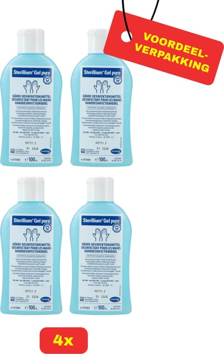 4X Sterillium Gel Hartmann - Handdesinfectant- 4 x 100ml -voordeelverpakking!