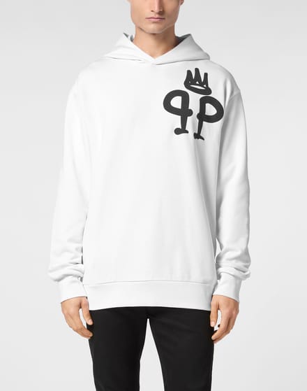 Sweatshirt Met Capuchon King Plein
