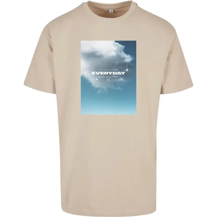 Mister Tee - Everyday Oversize Heren Tshirt - XS - Creme