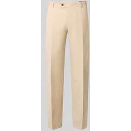straight fit broek van scheerwolmix