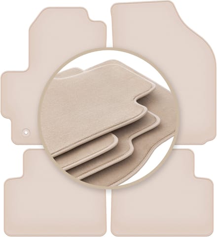 PREMIUM beige vloermatten voor: Chevrolet Spark II M200 hatchback 2005-2009