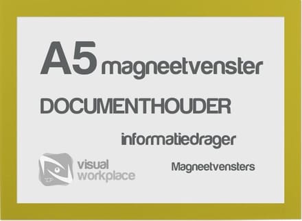 Magneetvensters A5 - Geel