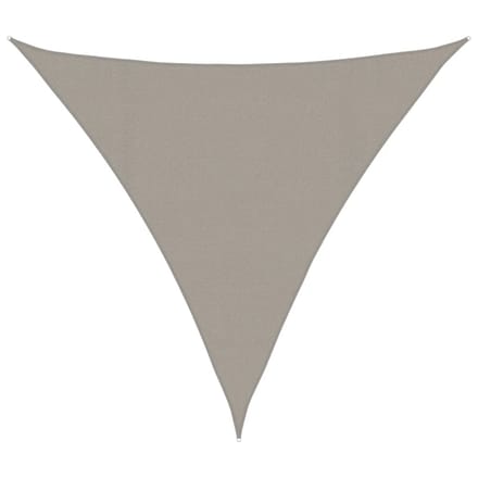 vidaXL - Zonnezeil - 160 - g/m² - driehoekig - 4,5x4,5x4,5 - m - HDPE - lichtgrijs