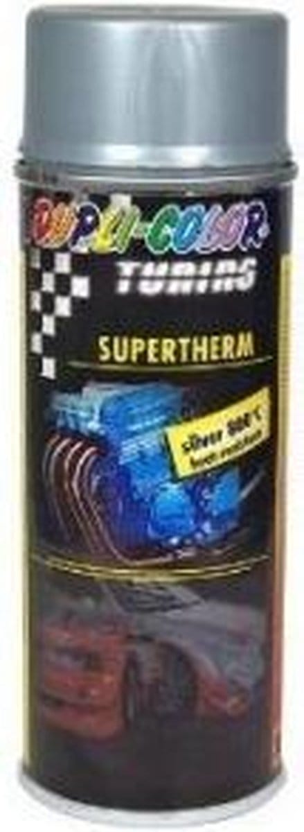 Dupli-Color supertherm hittebestendige lak zilver - 400 ml.
