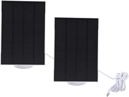 Zonnepaneel Oplader - Energie Generator - Buiten Camera - IP65 Waterdicht - 8W Vermogen - Wit