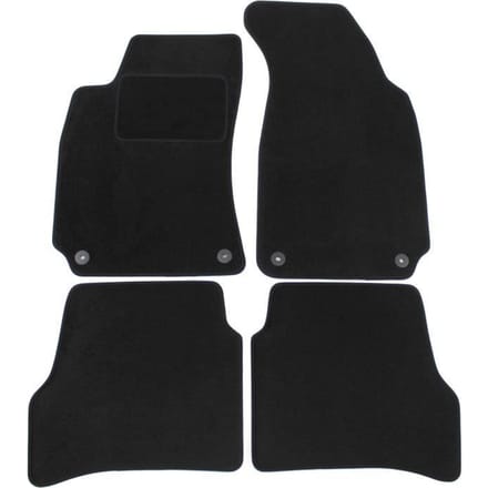 Tapis de sol - VW - Passat B5 - Velours noir - Ajustement précis - Antidérapant