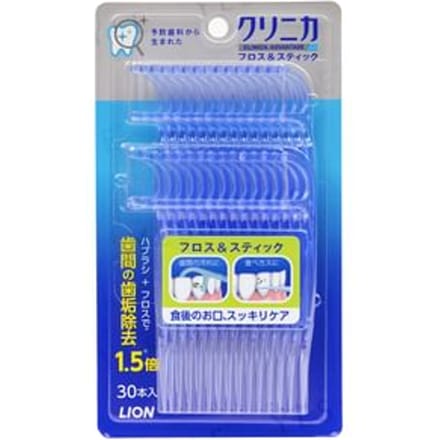 LION - Clinica Advantage Disposable Plastic Stemmed Dental Floss & Stick - Flosdraad