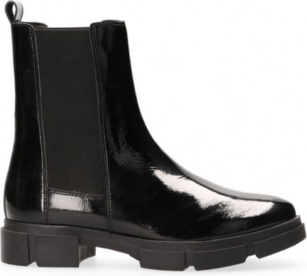 Van Dalen - Chelsea boot lakleer - Black - 38