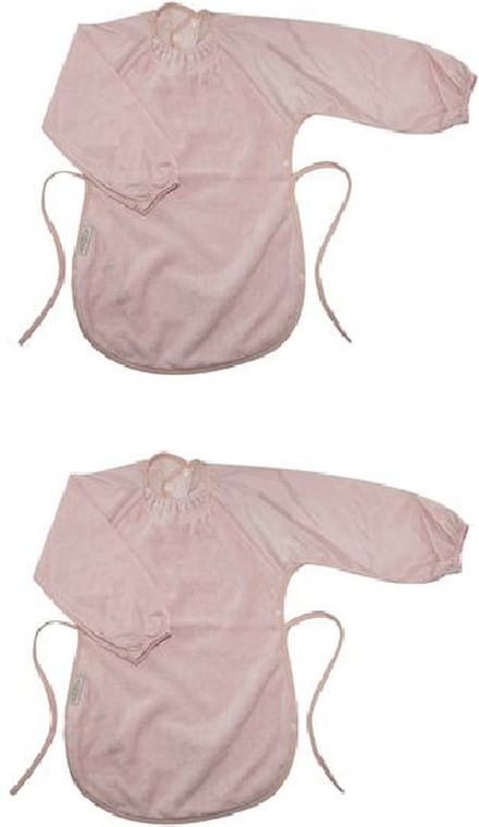 Silly Billyz Towel Messy Eater Bibs Antique Pink 2 Stuks