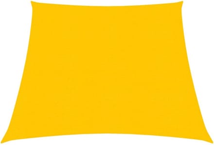 vidaXL Zonnezeil 160 g/m² 3/4x3 m HDPE geel