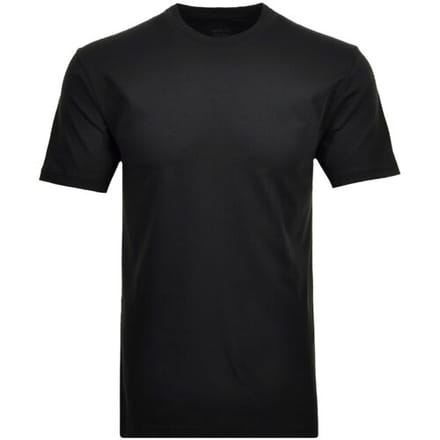 Ragman T-Shirt Uni Round Neck Single Jersey 2Pack Zwart / male