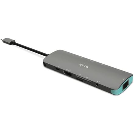 i-Tec - USB-C Metal Nano dock met HDMI - 3 x USB + Ethernet - Audio - USB-C (Opladen)