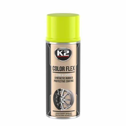 K2 Color Flex - Synthetische Spray Gummi - Geel - 400ml