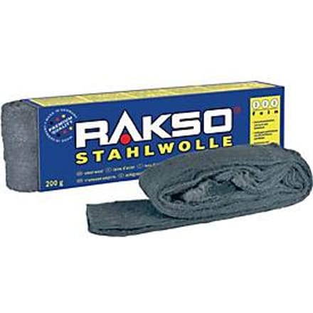 Staalwol uiterst fijn 0000 200g RAKSO