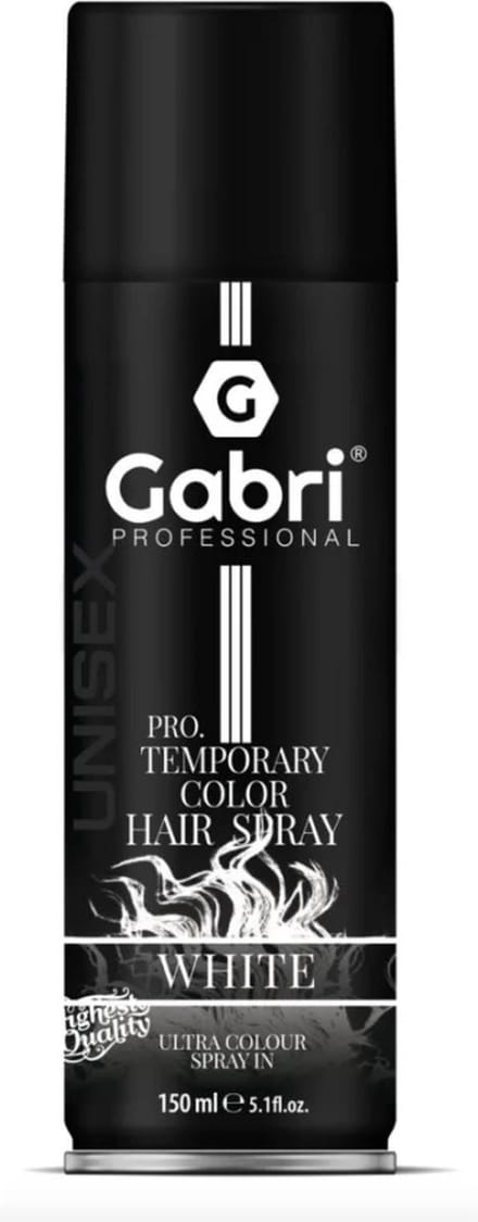 Gabri Hair Color Spray White 150ml