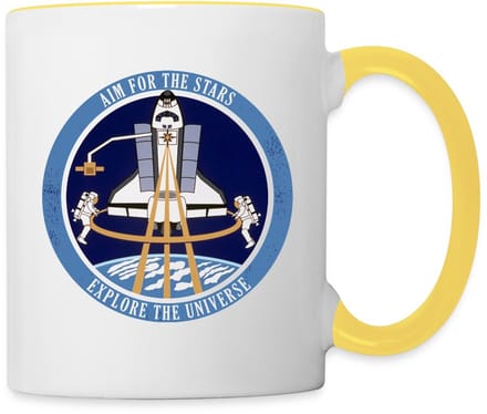 NASA Aim For The Stars Mok Tweekleurig
