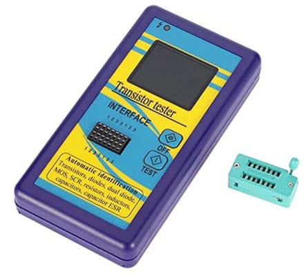 Multifunctionele transistortester voor diode, weerstand, ESR, en capaciteit met LCR-meetinstrument
