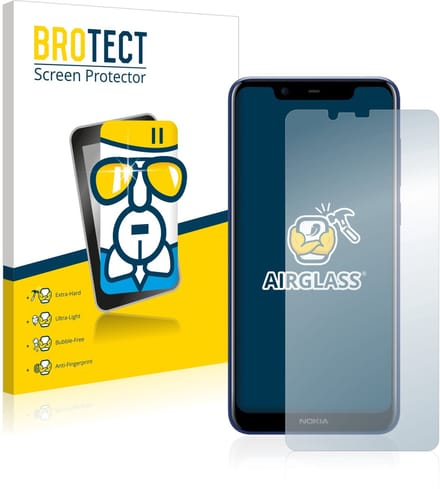Screenprotector voor Nokia 5.1 Plus 2018 Beschermglas transparant