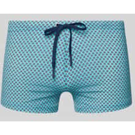 HOM - Cappuccino Swim Short - Blue Print - mannen - L