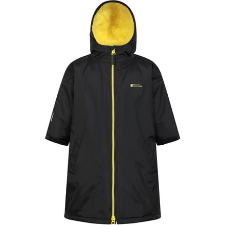 Mountain Warehouse Waterdichte badjas voor kinderen (Jet Zwart)