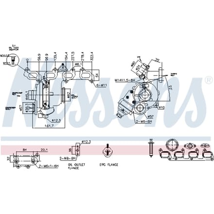 Supercharger, drukvulling NISSENS 93356