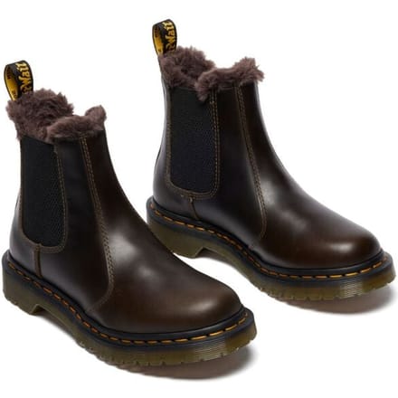 Dr. Martens Bikerlaars - 2976 Leonore - Dark Taupe Orleans - EU36 - voor Vrouwen - bruin