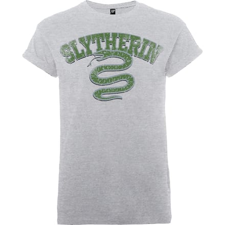 Harry Potter Slytherin Heren T-shirt - Grijs - XXL