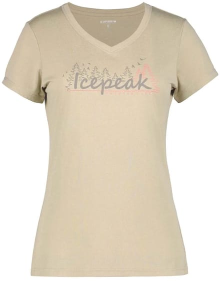 Icepeak Burnham T-shirt Met Korte Mouwen Beige L Vrouw