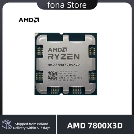 AMD RYZEN 7 7800X3D CPU Gaming Processor AMD R7 7800X3D 8-Core 16-Draad 5NM 96M Socket AM5 Zonder Fan Game Cache Hot Geen Fan