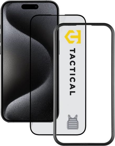 Tacticals Tempered Glass Impact Armour Screenprotector - Apple iPhone 15 Pro (6.1") - Zwart