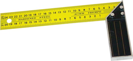 Winkelhaak 250 mm – Gehard Stalen Aftekenhaak met Aluminium Aanslag – TOOLTECH